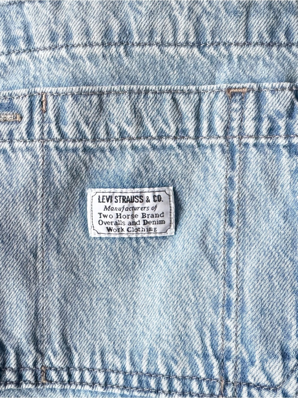 Levi’s Wide Leg Denim Overalls, Light Wash Blue, NWT, Women’s Size Small - Picture 6 of 10